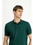 Polo Yaka Slim Fit Dar Kesim Nakışlı Süprem Pamuklu Tişört 3