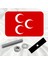 Üç Hilal Osmanlı Devleti Bayrağı Pleksi Panjur Arması I Universal Vidalı Oto Panjur Süsü I Araba Panjur Süsü 3