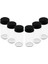 6 Pcs Cam - 225ML Baharatlık - Tuzluk Plastik Kapak (5047) 2