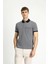 Regular Fit Desenli Pamuklu Polo Yaka Tişört 1