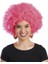 Pembe Renk Kıvırcık Afro Bonus Parti Peruğu 1