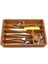 Küçük - Ahşap Renk - 7 Bölmeli Çekmece Içi Kaşıklık 36X32CM (5047) 1