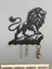 Heybetli Kükreyen Aslan Kral Metal Duvar Anahtar Askısı Anahtarlık Ev Ofis Garaj Askılığı 23X23X2 cm 3