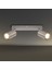 Retro Metal Inox 2 Li 180 Derece Hareketli LED Spot Avize Beyaz Ampullü 1