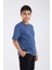 Erkek Çocuk Regular Fit Yarım Kollu T-Shirt Indigo 3