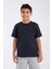 Erkek Çocuk Loose Fit Yarım Kollu T-Shirt Lacivert 4