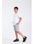 Erkek Çocuk Loose Fit Yarım Kollu T-Shirt Beyaz 1