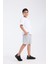Erkek Çocuk Loose Fit Yarım Kollu T-Shirt Beyaz 4