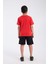 Erkek Çocuk Regular Fit Yarım Kollu T-Shirt Kırmızı 3