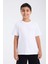 Erkek Çocuk Regular Fit Yarım Kollu T-Shirt Beyaz 4