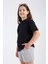 Kız Çocuk Regular Fit Yarım Kollu T-Shirt Siyah 1