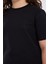 Kız Çocuk Regular Fit Yarım Kollu T-Shirt Siyah 5