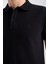 Erkek Regular Fit Polo T-Shirt Siyah 3