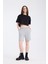 Kadın Crop Yarım Kollu T-Shirt Siyah 2