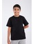 Erkek Çocuk Loose Fit Yarım Kollu T-Shirt Siyah 5