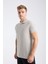 Erkek Regular Fit Polo T-Shirt Gri 5