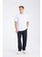 Erkek Loose Fit Yarım Kollu T-Shirt Beyaz 4