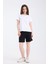 Kadın Regular Fit Yarım Kollu T-Shirt Beyaz 4