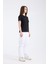 Kadın Regular Fit Yarım Kollu T-Shirt Siyah 2