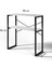 Özgen Dresuar, Kahve Köşesi, Raflı Metal Konsol - 90cm - Beyaz 4