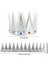 Yumuşak Gümüş Kral Tacı 55 cm 2