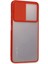 Xiaomi Redmi Note 11T Kılıf Palm Buzlu Kamera Sürgülü Silikon - Kırmızı - PZRCR3276-8564 2