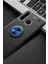 Huawei Y6P Kılıf Range Yüzüklü Silikon - Siyah-Mavi - PZRCR7300-6065 2