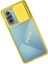 Xiaomi Poco F3 Kılıf Palm Buzlu Kamera Sürgülü Silikon - Sarı - PZRCR5301-2974 2