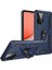Samsung Galaxy A72 Kılıf Sofya Yüzüklü Silikon Kapak - Lacivert - PZRCR9390-7935 2