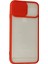 iPhone 6 Kılıf Palm Buzlu Kamera Sürgülü Silikon - Kırmızı - PZRCR8693-6357 3
