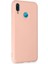 Huawei P20 Lite Kılıf Nano Içi Kadife Silikon - Pudra - PZRCR3370-2144 2