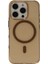 iPhone 16 Pro Max Gleam Pc Sert Magsafe Kılıf - Şeffaf-Gold - PZRCR5968-9695 3