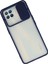 Oppo Reno 4 Lite Kılıf Palm Buzlu Kamera Sürgülü Silikon - Lacivert - PZRCR6988-7707 2