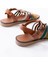 205-208 Multi Hakiki Deri Ortopedik Taban Kadın Sandalet 4