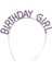 Mor Renk Kristal Taşlı Parlak Birthday Girl Yazılı Taç 1