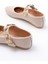 İNF-6363 Bej Baret Tokalı Günlük Bayan Ayakkabı 5