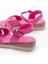 692-564 Fuşya Ortopedik Taban Çapraz Tokalı Kadın Sandalet 5