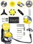 Powerforge 7 Başlıklı Set Sırt Tipi Benzinli Motorlu Ot Çalı Tırpanı Çim Biçme Makinesi Tırpan-Sarı 1