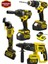 Powerforge 21V Akülü Matkap & Taşlama & Kırıcı Delici Hilti & Somun Sıkma Sökme 4'lü Set-Sarı 1