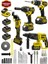 Powerforge 21V Akülü Matkap & Taşlama & Kırıcı Delici Hilti & Somun Sıkma Sökme 4'lü Set-Sarı 2