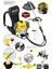 Powerforge 58 cc 11000 Rpm Sırt Tipi Benzinli Çalı Çim Biçme Tırpan Akrobat-Palet Çapa-Sarı 1