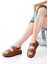 1187 Taba Dolgu Topuk Lastik Baretli Kadın Sandalet 2