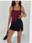 Ottoman Toka Askılı Bluz Bordo S4194 5