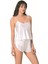 - Beyaz Saten Babydoll Şort Takımı 1
