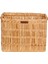 %100 El Yapımı Doğal Hasır Dikdörtgen Kulplu Organizer Sepet | 32X22X24 cm | Kitap & Oyuncak Kutusu | Dekoratif Çok Amaçlı Kutulama 4