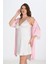 - 2'li Beyaz-Pembe Sabahlık Takımı Bigsize 6210 1