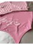 Likralı Pembe Çizgili Pijama Takımı L-Xl 2