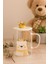 Taç Kapaklı Sweet Bear Borosilikat 450 ml Kupa 1