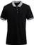 Siyah Comfort Fit Polo Yaka Pike T-Shirt 1