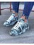 J501 Bağcıklı Siyah Renkli Baskılı Ortopedik Taban Erkek Sneaker Günlük Ayakkabı Rt Çok Renkli 1